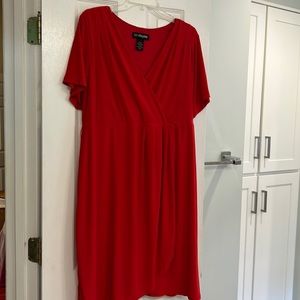 Lane Bryant belted faux wrap dress 18/20